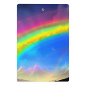 Rainbow Glow Sky Mini Klembord (Achterkant)
