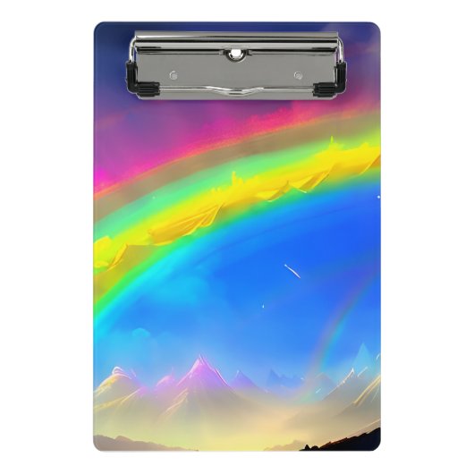 Rainbow Glow Sky Mini Klembord (Voorkant)