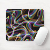 rainbow glowstick lightpainting : muismat (Met muis)