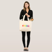 Rainbow Gnomes Grote Tote Bag (Voorkant (model))