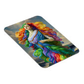 Rainbow Goddess digitale schilderij originele kuns Magneet (Rechterzijde)