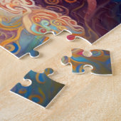Rainbow Goddess Fantasy Art Jigzaag Puzzle Legpuzzel (Zijkant)