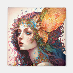 Rainbow Goddess Fantasy Art Magneet