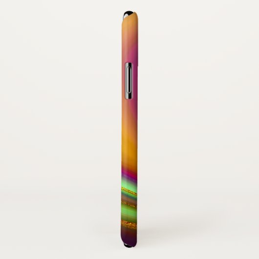 Rainbow Gold Marble Agate Monogram Case-Mate iPhone Case (Achterkant / rechts)