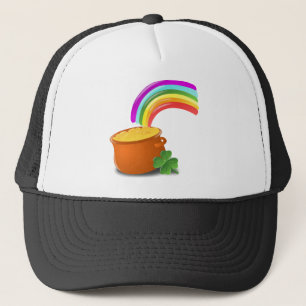 Rainbow Gold Pot Lucky Irish Sky Ierland Trucker Pet