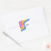 Rainbow Good Boy - Sticker, leuk Gay Pride-icoon Vierkante Sticker (Envelop)