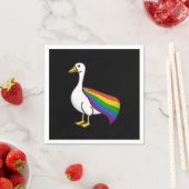 Rainbow Goose LGBTQ Pride Gay Transgender LGBTQ+ Servet (Insitu)