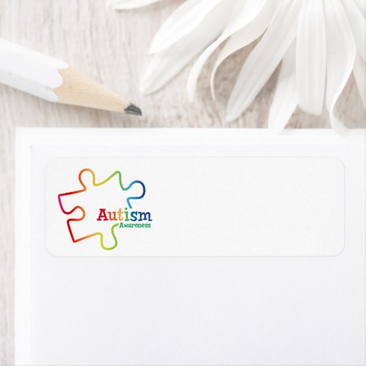 Rainbow Gradient Autisme Awareness Labels (Insitu)
