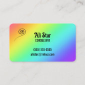 Rainbow Gradient Cartes de visite amusants (Devant)