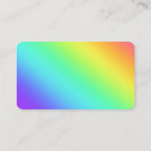 Rainbow Gradient Cartes de visite amusants (Dos)