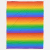 Rainbow gradient colors fleece deken (Voorkant)