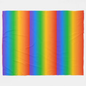 Rainbow gradient colors fleece deken (Voorkant (Horizontaal))