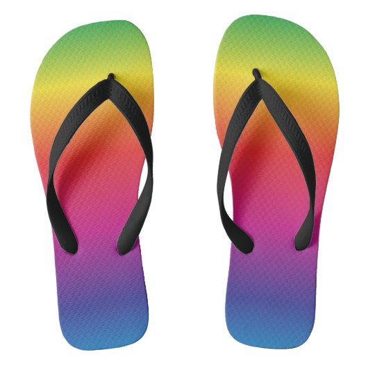 Rainbow Gradient Gay Pride Teenslippers (Voetbed)