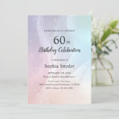 Rainbow Gradient Invitation | Elegant Pastel Spark (Debout devant)