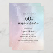 Rainbow Gradient Invitation | Elegant Pastel Spark (Devant / Derrière)