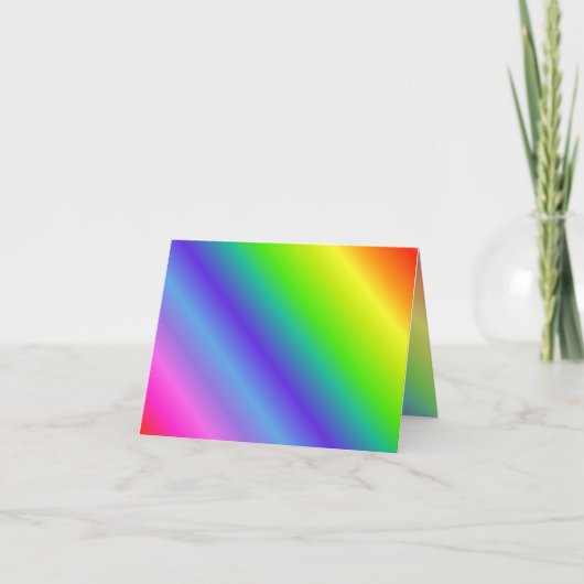 Rainbow Gradient Note-Kaart Kaart (Voorkant)