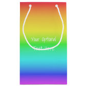 Rainbow Gradient sacs cadeaux personnalisés (Dos)