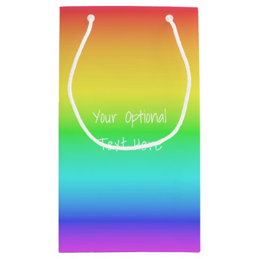 Rainbow Gradient sacs cadeaux personnalisés (Dos)
