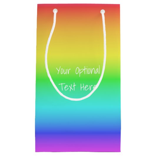 Rainbow Gradient sacs cadeaux personnalisés (Devant)