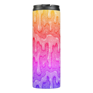 Rainbow Gradient Slime Drip Thermosbeker