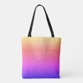 Rainbow Gradient Textured Look Modern Draagtas (Achterkant)