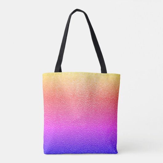 Rainbow Gradient Textured Look Modern Draagtas (Achterkant)