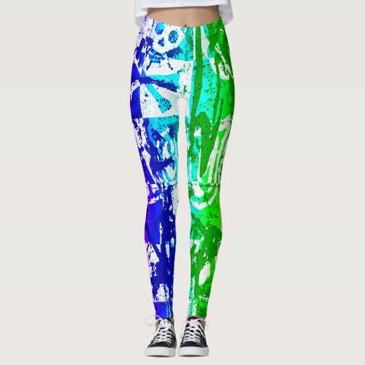 Rainbow Graffiti Leggings (Voorkant)