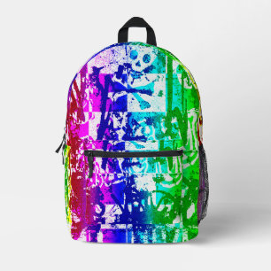 Rainbow Graffiti School Bag Bedrukte Rugzak