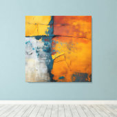 Rainbow Granite Canvas Art (Insitu (Houten vloer))