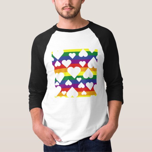 Rainbow Graphic Raglan T-shirt (Voorkant)