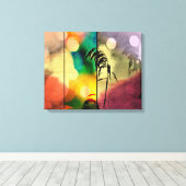 Rainbow Grass Drama Wrapped Canvas Afdruk (Insitu (Houten vloer))