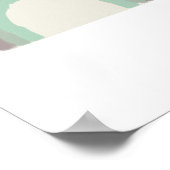 Rainbow Green Ombre Painting Nursery Art Poster (Hoek)