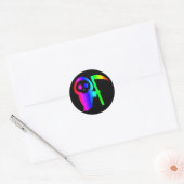 Rainbow Grim Reaper Drie sticker (Envelop)