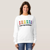Rainbow Guillotine Chop Het Patriarchaat Sweatshir Trui (Voorkant volledig)