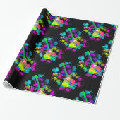 Rainbow Guitar Music Thed Cadeaupapier (Uitgerold)