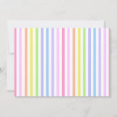 Rainbow Gumball feestuitnodiging Kaart (Achterkant)