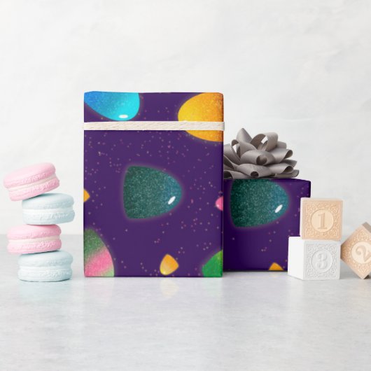 Rainbow Gumdrop Snoep Cadeaupapier (Baby Shower)