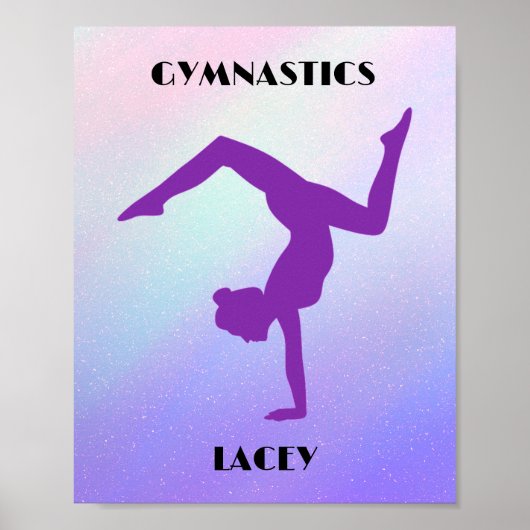 RAINBOW GYMNASTICS GYMNAST, persoonlijk Poster (Voorkant)