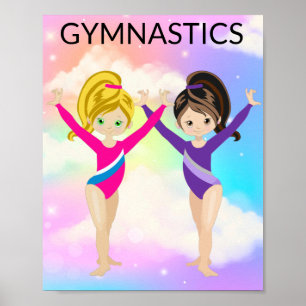 RAINBOW GYMNASTICS GYMNAST POSTER