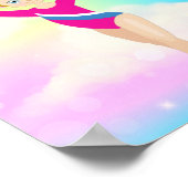 RAINBOW GYMNASTICS GYMNAST POSTER GEPERSONALISEERD (Hoek)