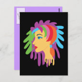 Rainbow Hair Briefkaart (Voorkant / Achterkant)