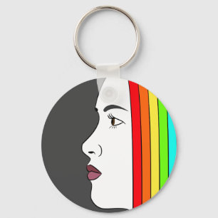 Rainbow Hair Sleutelhanger