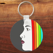 Rainbow Hair Sleutelhanger (Voorkant)