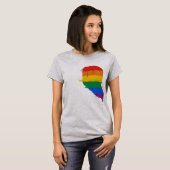 RAINBOW HALF HEART LINKS -.png T-shirt (Voorkant volledig)