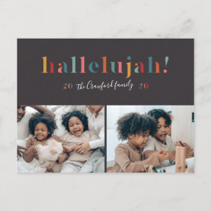 Rainbow Hallelujah Holiday Kaart