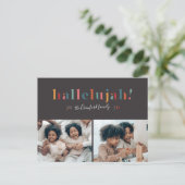 Rainbow Hallelujah Holiday Kaart (Staand voorkant)