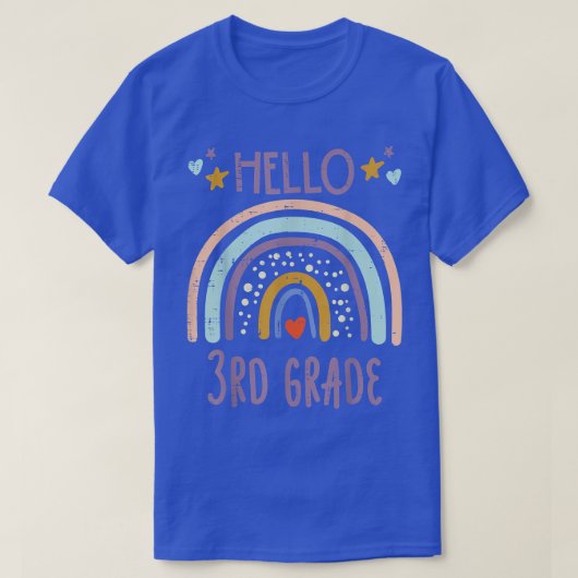 Rainbow Hallo 3e graad 3e klas T-shirt (Design voorkant)