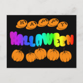 Rainbow Halloween Briefkaart (Voorkant)