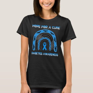 Rainbow Halloween hoopt op echte diabetes T-shirt