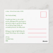 Rainbow Hand-Drawn Schattigee Vakantie CUSTOM 3 FO Briefkaart (Achterkant)